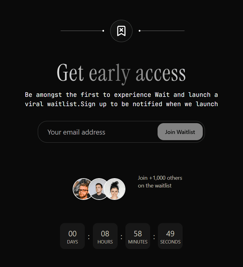 Publish your waitlist